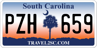 SC license plate PZH659