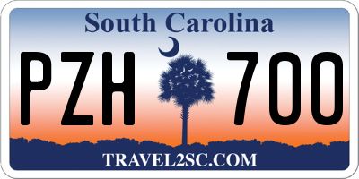SC license plate PZH700