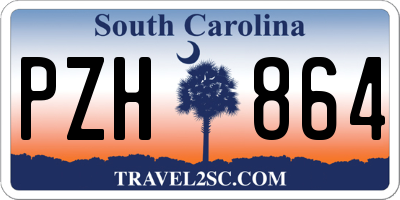 SC license plate PZH864