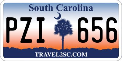 SC license plate PZI656