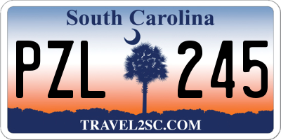 SC license plate PZL245