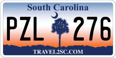 SC license plate PZL276