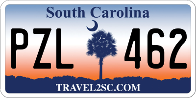 SC license plate PZL462