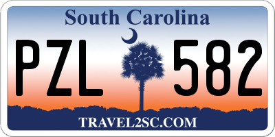 SC license plate PZL582