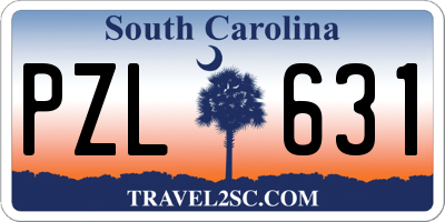 SC license plate PZL631