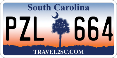 SC license plate PZL664