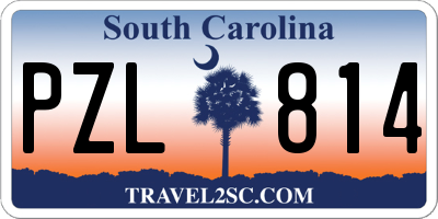SC license plate PZL814