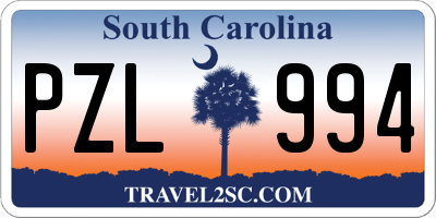 SC license plate PZL994
