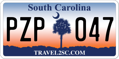 SC license plate PZP047