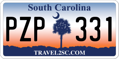 SC license plate PZP331