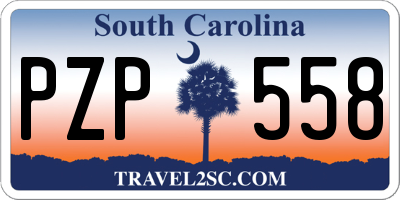 SC license plate PZP558