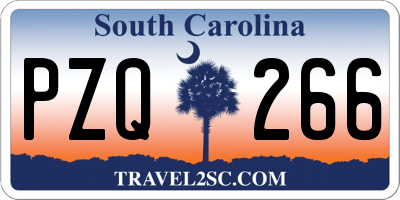 SC license plate PZQ266