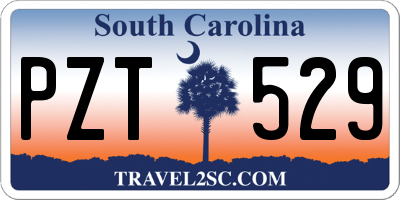SC license plate PZT529
