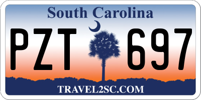 SC license plate PZT697