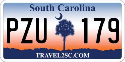 SC license plate PZU179