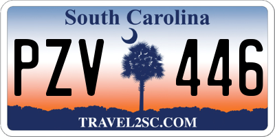 SC license plate PZV446