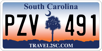 SC license plate PZV491