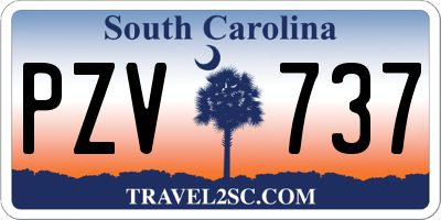 SC license plate PZV737