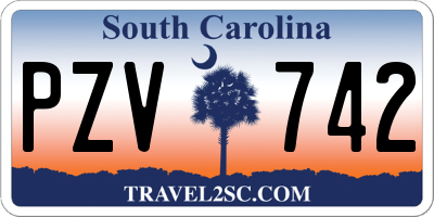 SC license plate PZV742