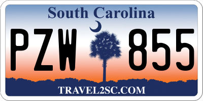 SC license plate PZW855