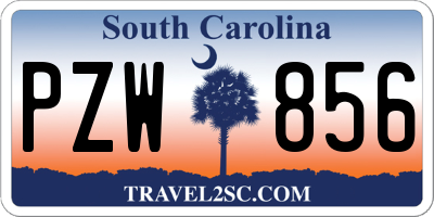 SC license plate PZW856