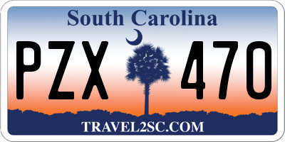 SC license plate PZX470