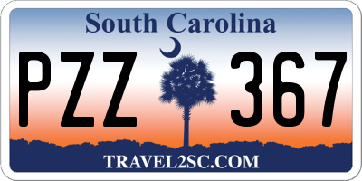 SC license plate PZZ367