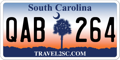 SC license plate QAB264