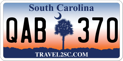 SC license plate QAB370