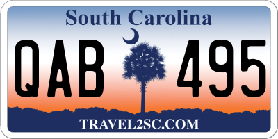 SC license plate QAB495
