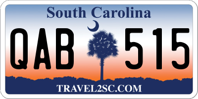 SC license plate QAB515