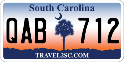 SC license plate QAB712