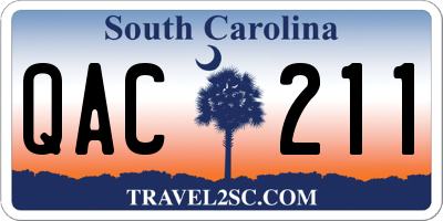 SC license plate QAC211