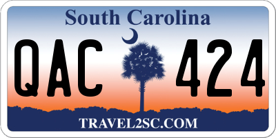 SC license plate QAC424
