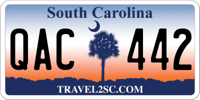 SC license plate QAC442
