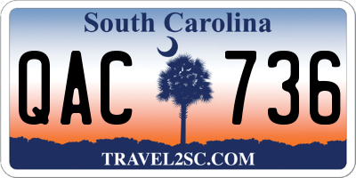 SC license plate QAC736