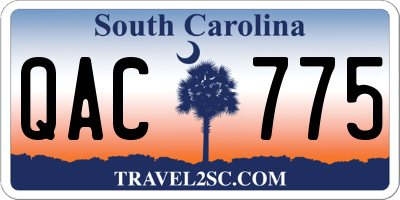 SC license plate QAC775