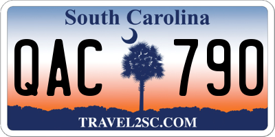 SC license plate QAC790