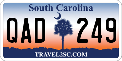 SC license plate QAD249