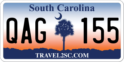 SC license plate QAG155