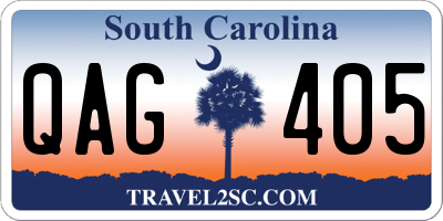 SC license plate QAG405