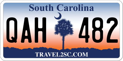 SC license plate QAH482