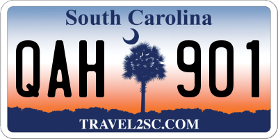 SC license plate QAH901