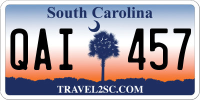 SC license plate QAI457