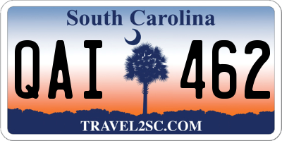 SC license plate QAI462