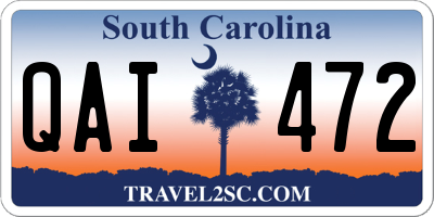 SC license plate QAI472