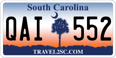 SC license plate QAI552