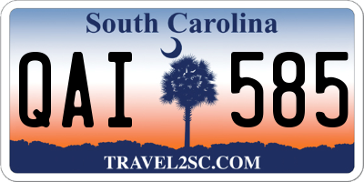 SC license plate QAI585