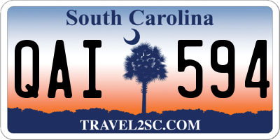 SC license plate QAI594