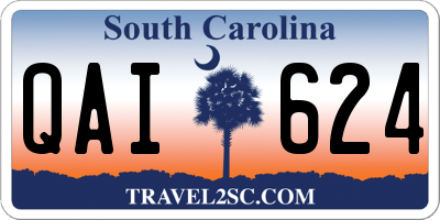 SC license plate QAI624